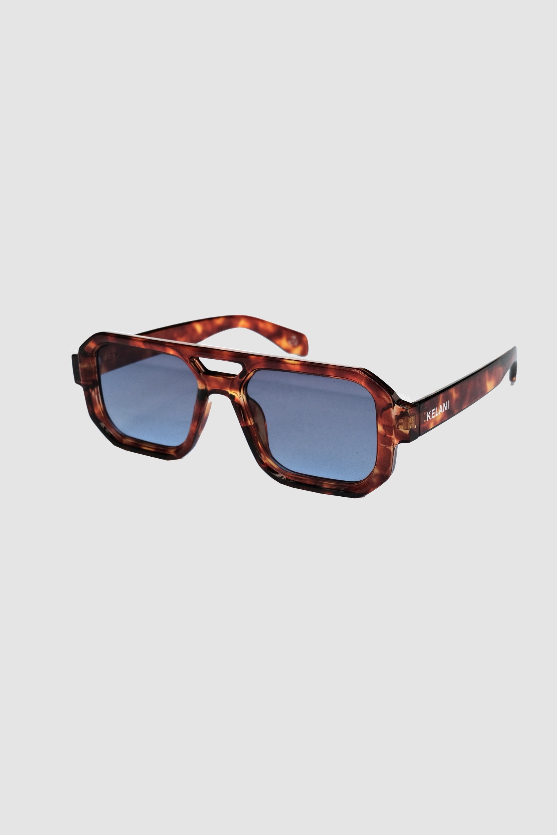 Amazonia XL - tortoiseshell / blue lenses