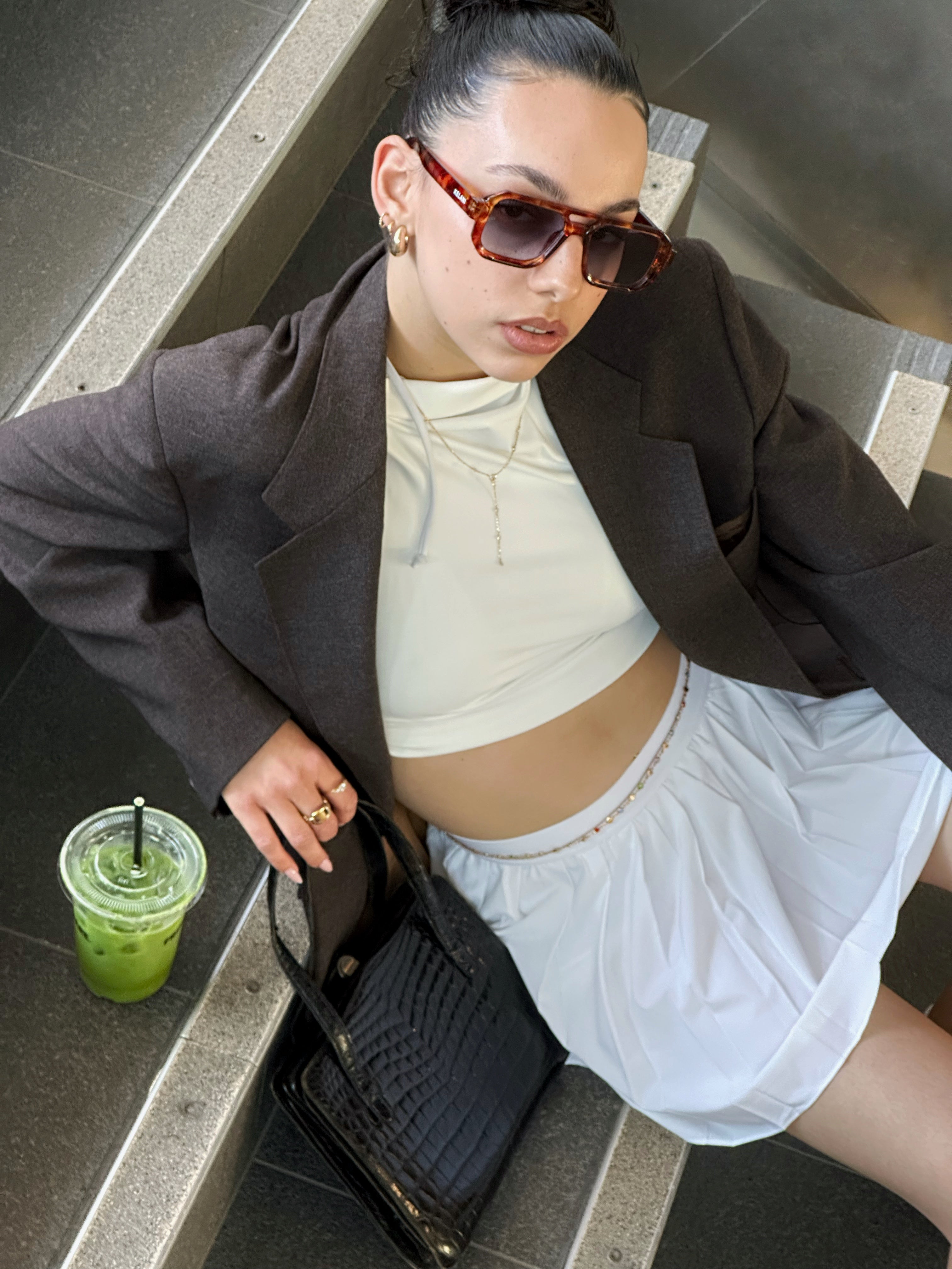 Amazonia XL - tortoiseshell / blue lenses